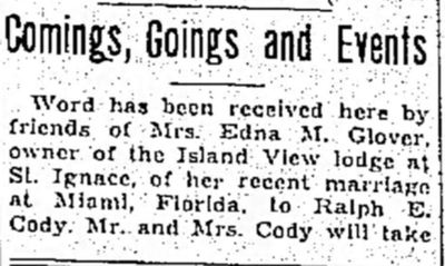 Chalet North Motel (Island View Lodge Motel) - Feb 1939 Article